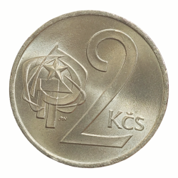 2 koruna 1976 R