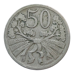 50 haléř 1927 R