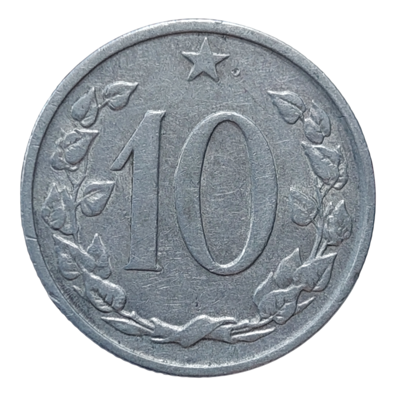 10 Haléř 1963 ( Varianta letopočtu s tečkami )