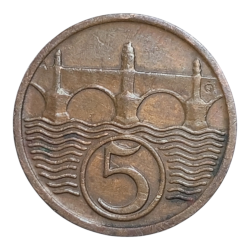 5 haléř 1932 R