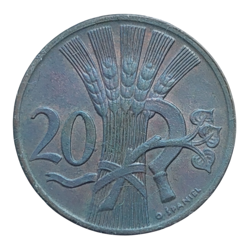 20 Haléř 1947 Zkušební ražba