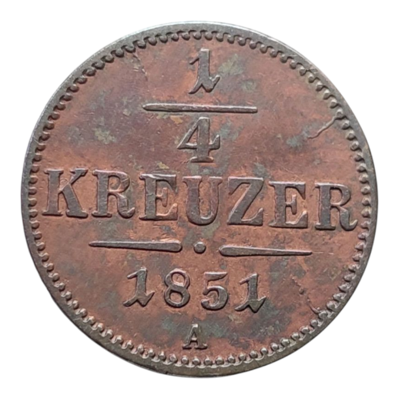 1/4 Krejcar 1851 A