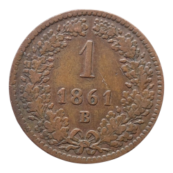 1 Krejcar 1861 B