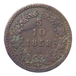 5/10 Krejcar 1858 A