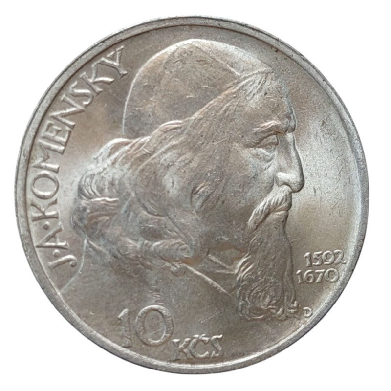 10 Kčs J.A.Komenský 1957 - Varianta