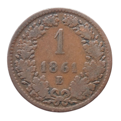 1 Krejcar 1861 E