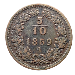 5/10 Krejcar 1859 A
