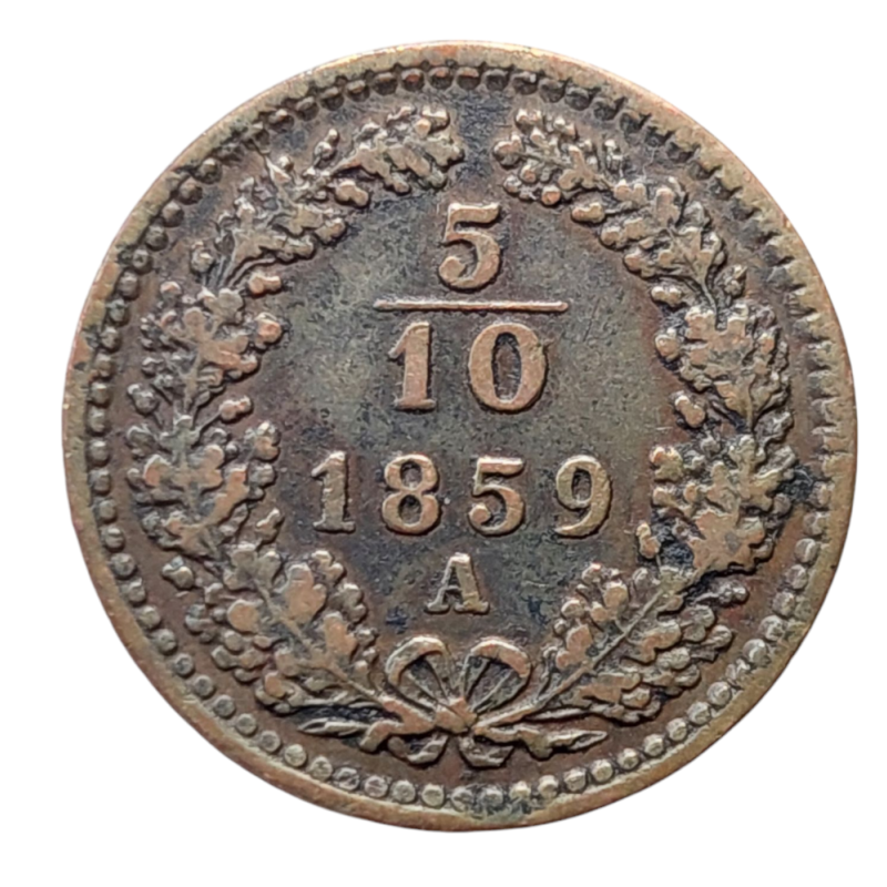 5/10 Krejcar 1859 A