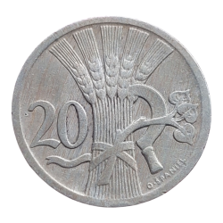 20 haléř 1929 R