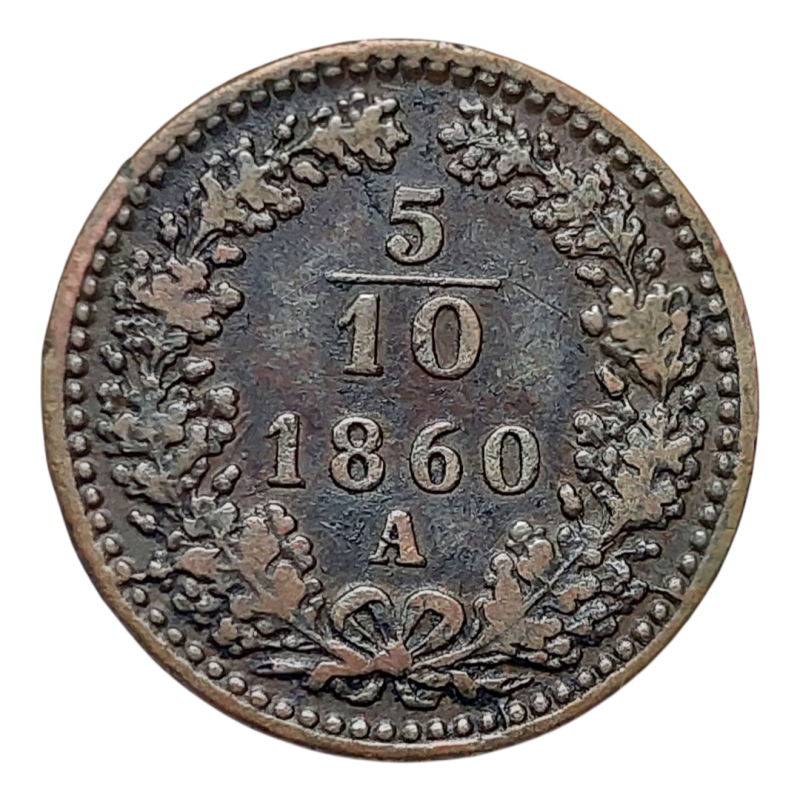 5/10 Krejcar 1860 A