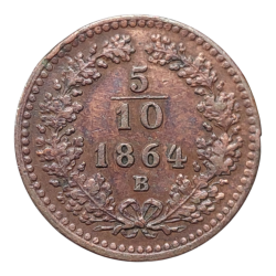 5/10 Krejcar 1864 B