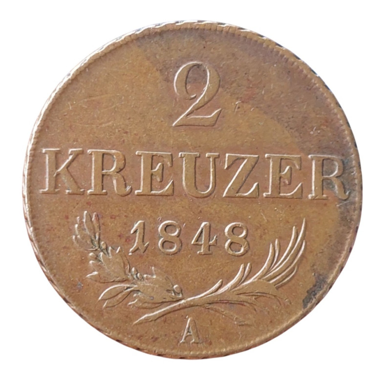 2 Krejcar 1848 A