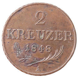 2 Krejcar 1848 A