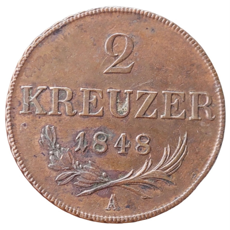 2 Krejcar 1848 A