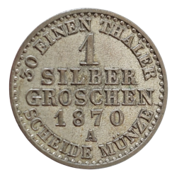 1 Stříbrný groš 1870 A