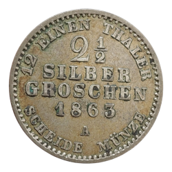 2 1/2 Stříbrný groš 1863 A