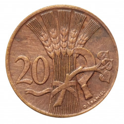 20 Haléř 1947 Zkušební ražba