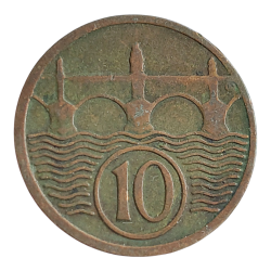 10 haléř 1929 R