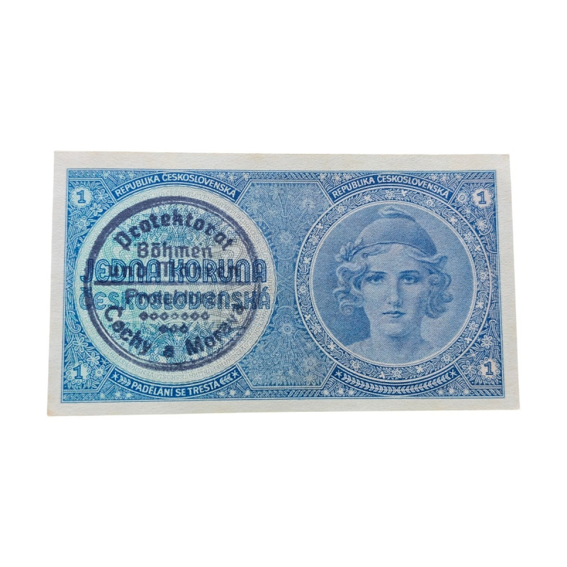 1 Koruna 1938 / přetisk 1940