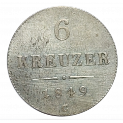 6 Krejcar 1849 C