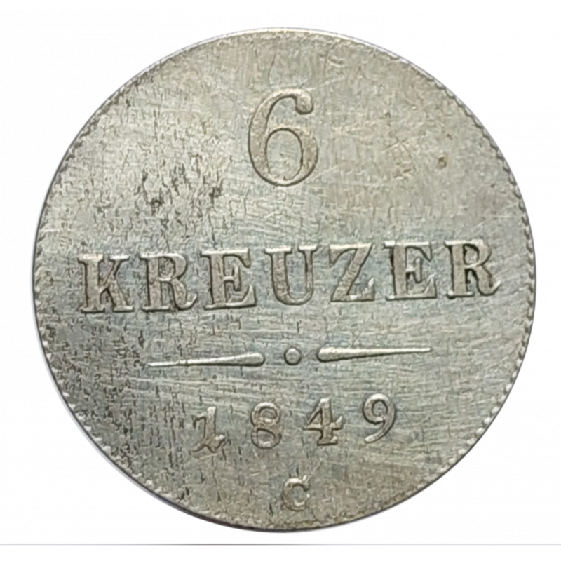 6 Krejcar 1849 C